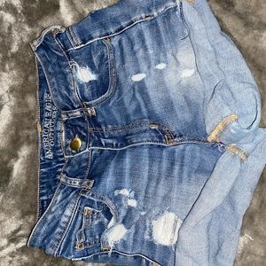 American Eagle High Rise Shorties Super Stretch.